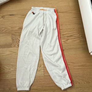 aviator nation white sweatpants